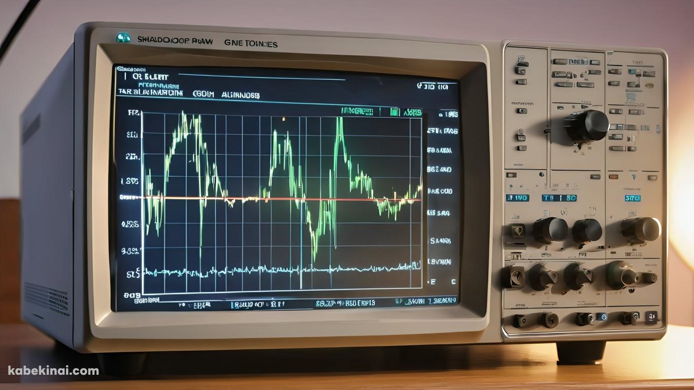 古びたオシロスコープ / 電気計器の壁紙(1366px x 768px) 高画質 パソコン用