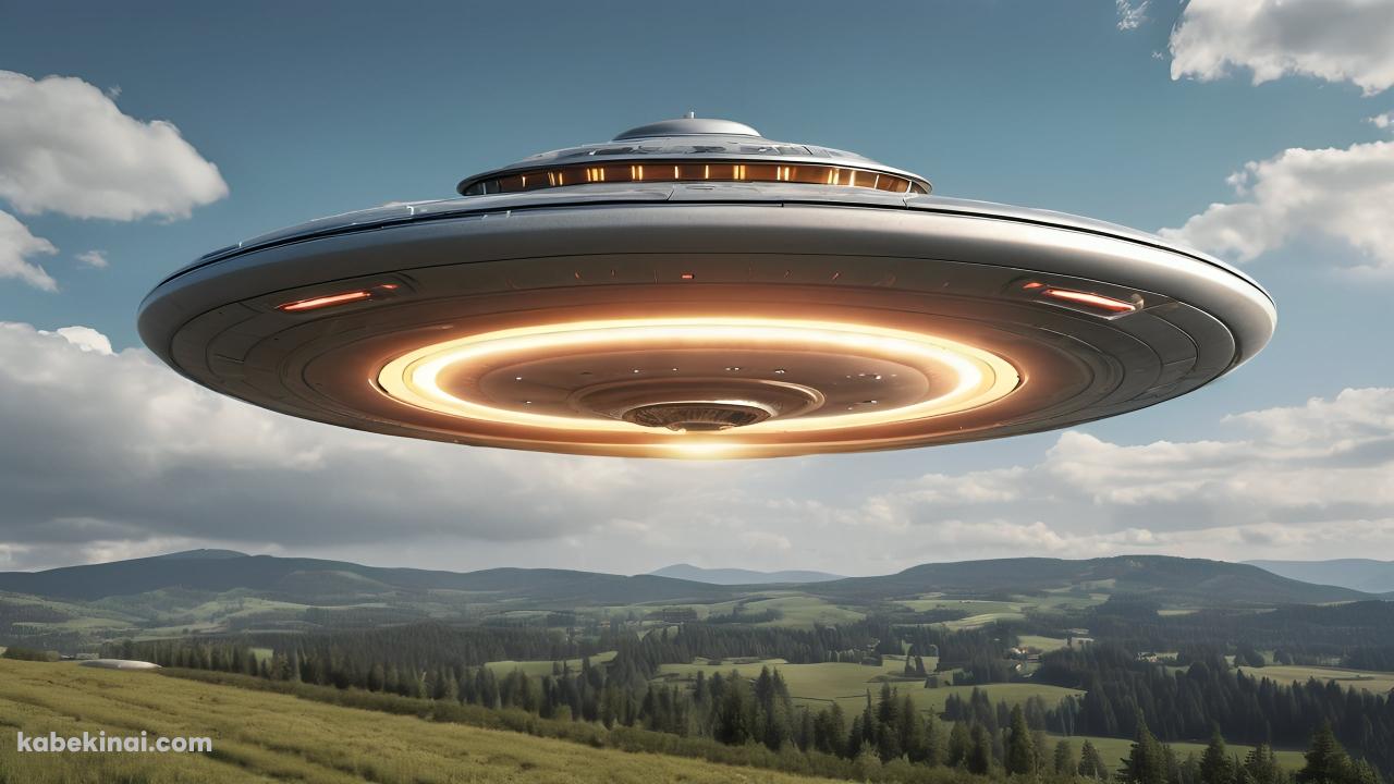 大自然とUFOの壁紙(1280px x 720px) 高画質 パソコン用