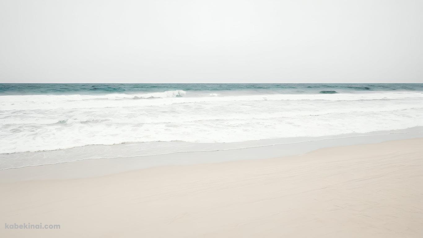 夏の穏やかな海の壁紙(1366px x 768px) 高画質 パソコン用