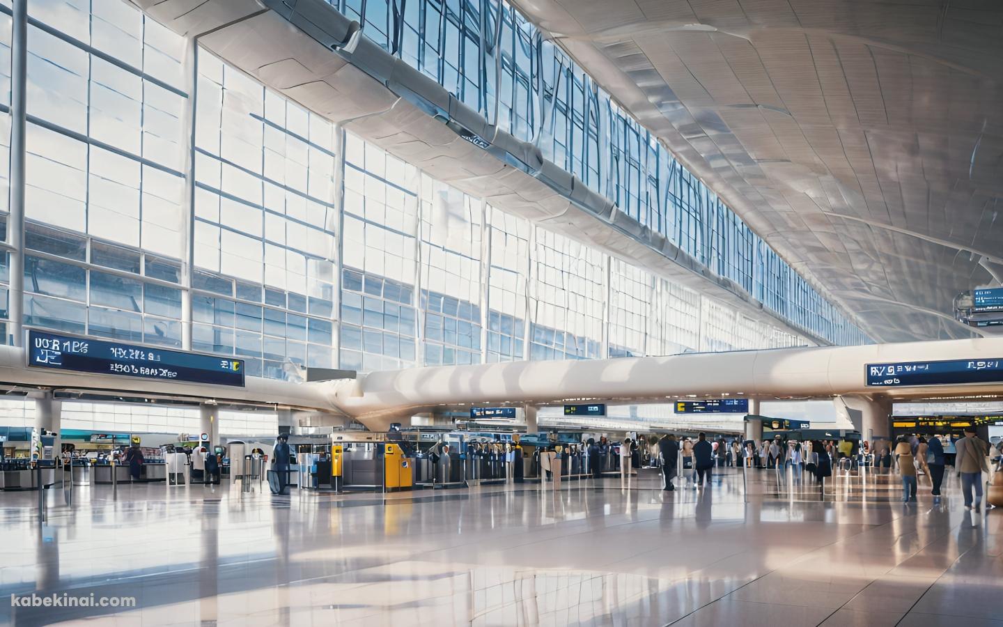 ガラス張りの空港のイメージ / CG / 旅行の壁紙(1440px x 900px) 高画質 パソコン用